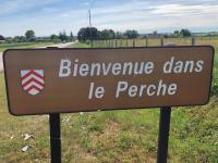 a sign that reads bernanke dams le perche at Chambres d&#39;hôtes Saint Jean in Nogent-le-Rotrou