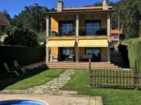 A garden outside Beautiful house in Cangas near the beach