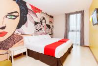 Cama o camas de una habitación en Spirit Hotel Gran Bilbao