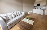 Kuchyň nebo kuchyňský kout v ubytování Letna Garden Suites