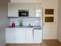 Kuchyň nebo kuchyňský kout v ubytování Letna Garden Suites