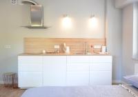 Kuchyň nebo kuchyňský kout v ubytování Apartamenty Gaja