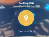 Certifikát, hodnocení, plakát nebo jiný dokument vystavený v ubytování Casa Lusentum