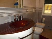 A bathroom at Milla's house rome