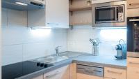 Kuchyňa alebo kuchynka v ubytovaní Apartments Presslauer - Mori