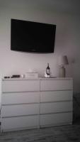TV a/nebo společenská místnost v ubytování Apartament Leśny