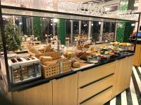 a buffet line with a lot of food on display at The Eliott Hotel in Gibraltar