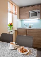 Kuchyň nebo kuchyňský kout v ubytování Appartement-Hotel an der Riemergasse