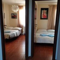 Łóżko lub łóżka w pokoju w obiekcie Apartament Sloneczny Taras