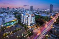 Nespecifikovaný výhled na destinaci Bangkok nebo výhled na město při pohledu z aparthotelu