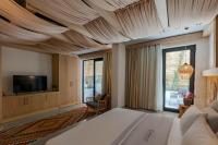 TV a/nebo společenská místnost v ubytování Harbour Suites Fethiye