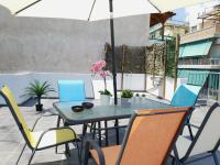 Patio alebo iná vonkajšia časť ubytovania Spacious 110m2 2bedrooms 2bathrooms Center Athens