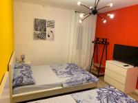 Posteľ alebo postele v izbe v ubytovaní Apartament Mercado Central