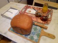 a loaf of bread sitting on top of a table at les vignes d&#39;Ygrande in Ygrande