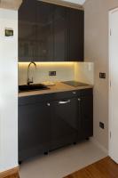 Kuchyň nebo kuchyňský kout v ubytování Pampas apartments Mrežnica