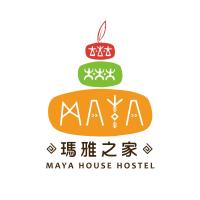 a sign for maya house hostel with the words maya house house hotel at Kenting Maya-House B&amp;B in Kenting