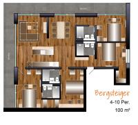 Plán poschodí v ubytovaní C(h)illas Appartements