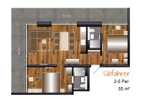 Plán poschodí v ubytovaní C(h)illas Appartements