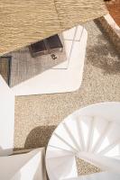 an overhead view of a house with a glass ceiling at Can Jaume by Ocean Drive in Ibiza Town