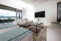 A television and/or entertainment centre at Linde Villas