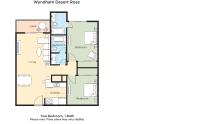 Grundriss der Unterkunft Desert Rose Resort