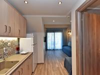 Kuchyň nebo kuchyňský kout v ubytování Notos Resort - Tristinika Sithonia