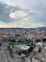 Widok na miasto Bratysława z tego apartamentu