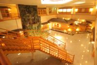 an overhead view of a large building with lights at Hotel Towadaso in Towada