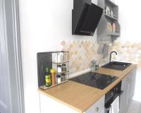 Kuchnia lub aneks kuchenny w obiekcie Apartament Pod Tężnią