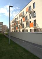 Budynek, w którym mieści się apartament