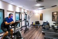 Das Fitnesscenter und/oder die Fitnesseinrichtungen in der Unterkunft Mauritius Hotel & Therme