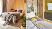 Posteľ alebo postele v izbe v ubytovaní Antałówka Apartments Zakopane