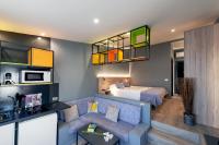 Kuchyň nebo kuchyňský kout v ubytování Apartamentos NataLis