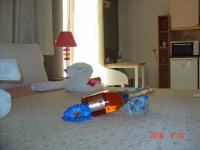 TV a/nebo společenská místnost v ubytování Rethymno Blue Apartments