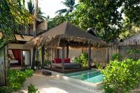 a villa with a bed and a swimming pool at Anantara Rasananda Koh Phangan Villas in Thong Nai Pan Noi