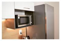 Kuchyň nebo kuchyňský kout v ubytování SGL apartments Lavickova