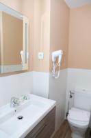 A bathroom at New Point Opera