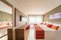 Hotel Laghetto Stilo Borgesにあるベッド