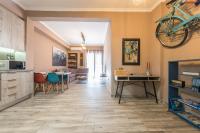 A kitchen or kitchenette at Stylish Luxury Apartment near Acropolis at Neos Kosmos metro station