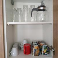 Kuchyň nebo kuchyňský kout v ubytování Apartmán Laura, Frymburk