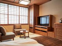 湯けむりの宿 雪の花にあるテレビまたはエンターテインメントセンター