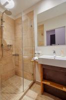 a bathroom with a shower and a sink at Kitz Mountain Living in Aurach bei Kitzbuhel