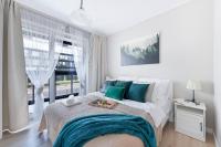 Posteľ alebo postele v izbe v ubytovaní P&O Corporate Serviced Apartments Cybernetyki