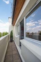 Ein Balkon oder eine Terrasse in der Unterkunft Hotel Le Richemont