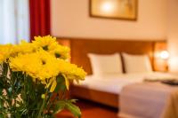 A bed or beds in a room at Hotel Villa Boyana - Free Parking