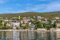 a town on the shore of a body of water at Apartments Petak Novi in Dramalj