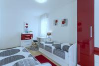 Posteľ alebo postele v izbe v ubytovaní Iris beach apartments