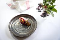 a plate with a dessert on a white table at Tickton Grange Hotel in Beverley