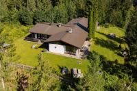 an aerial view of a house in the woods at Chalet Waldhaus Rappakopf in Schruns