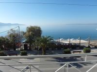 a view of the ocean from the balcony of a resort at Hotel Alexandrion in Kalamata